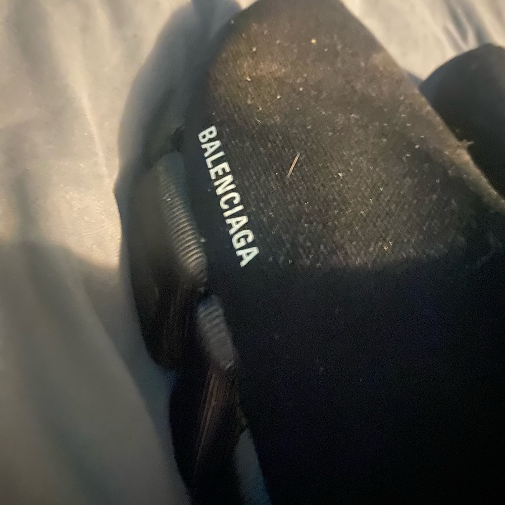 Balenciaga Jet Black Athletic Shoes